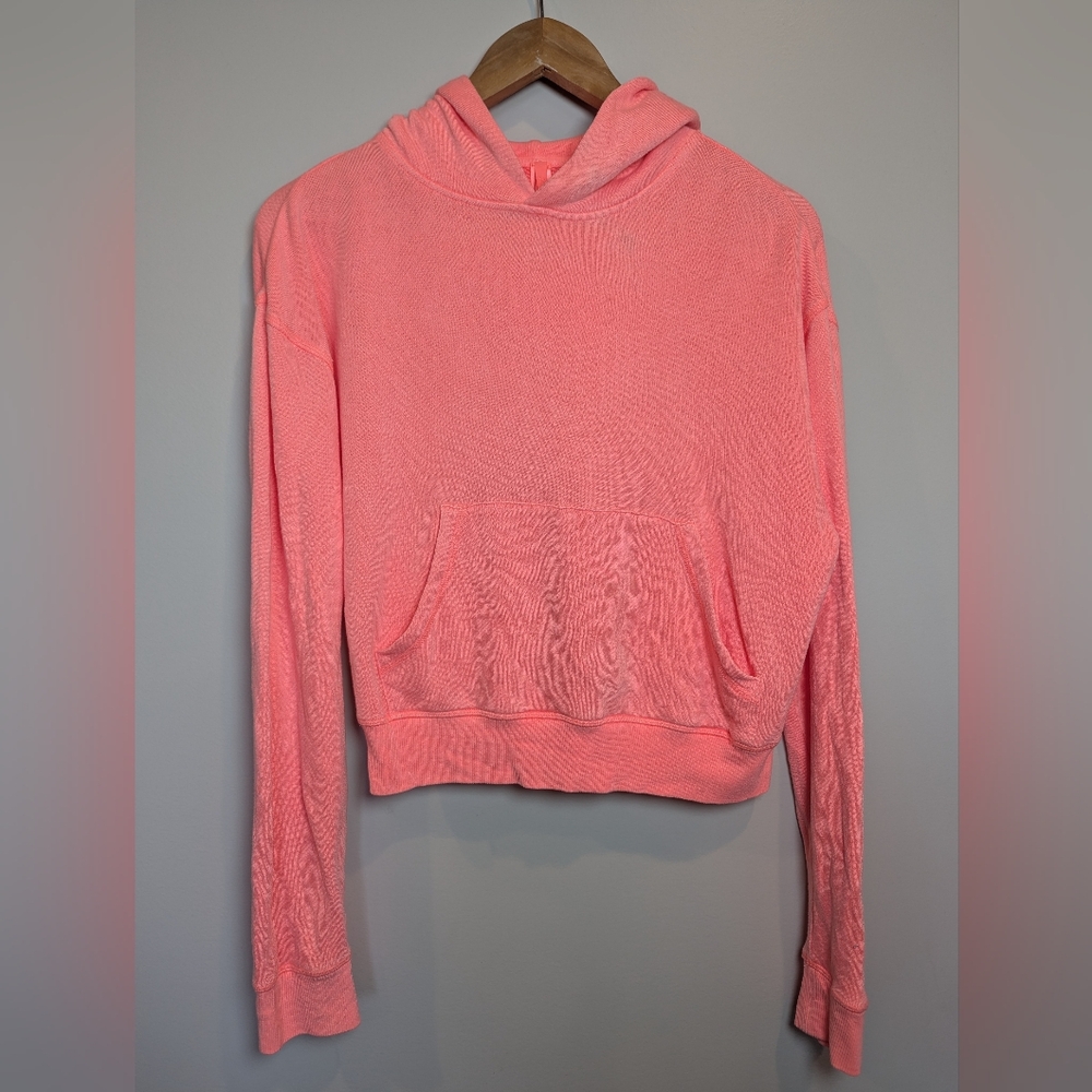 SKIMS Women's Size M French Terry Modal Classic light weight Hoodie Coral